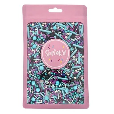 Sprink'd Midnight Medley Edible Cake Sprinkles 60g