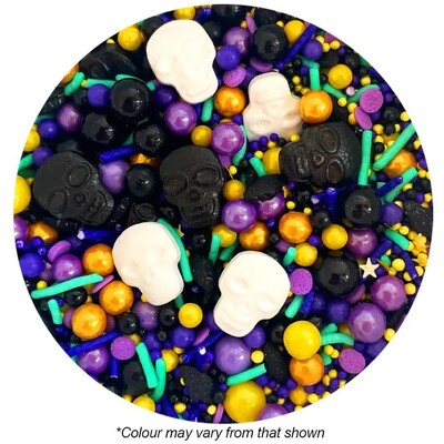 Sprink'd Halloween La Calavera Edible Cake Sprinkles 500g | Skulls & Bats