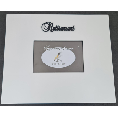 Retirement Signature Photo Frame With Pen