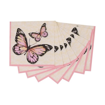 Butterfly Papillon 2 Ply Lunch Napkins (Pk 20)
