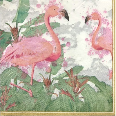 Paper Tropical Flamingo Lunch Napkins Pk 20