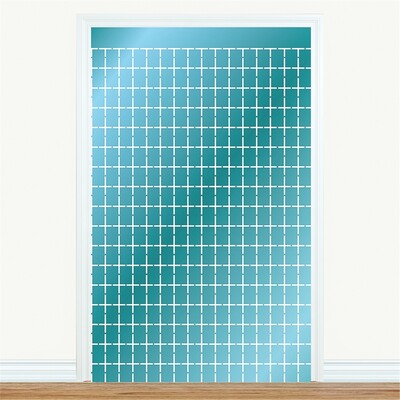 Blue Foil Curtain Backdrop 100cm x 200cm | Metallic Party Photo Background Decoration