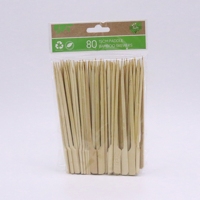 Bamboo Paddle Skewers 15cm (Pk 80)