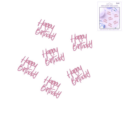 Pink Happy Birthday Jumbo Confetti Scatters 8g