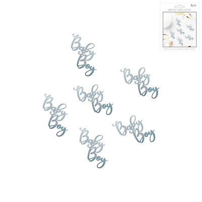 Jumbo Metallic Blue Baby Boy Confetti Scatters 8g