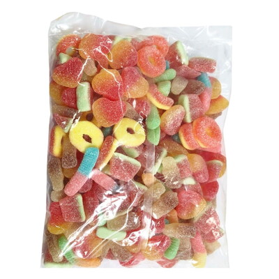 Sour Gummy Mix Lollies 1kg Gluten Free Halal