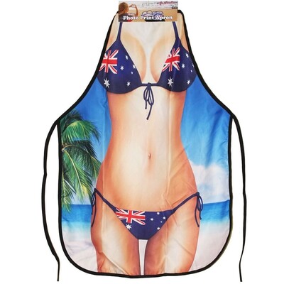 Aussie Bikini Print Australia Day Apron