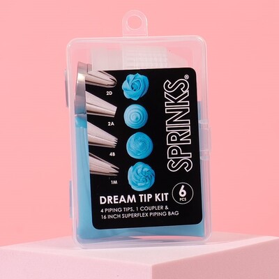 Sprinks Dream Piping Tip Cake Decorating Kit 6 Pieces