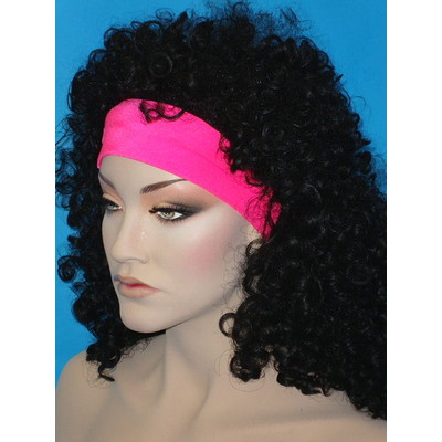 80s Neon Pink Headband Pk 1