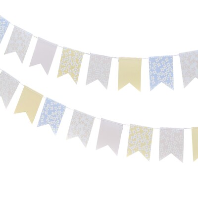 Ginger Ray Hello Spring Floral Flag Bunting Banner 5m