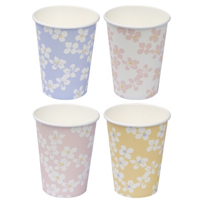 Ginger Ray Hello Spring Floral Paper Cups (Pk 8)