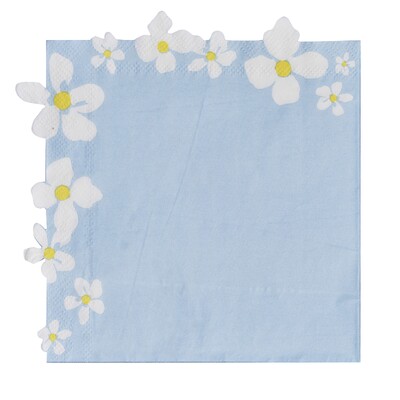 Ginger Ray Hello Spring Floral Edge 2Ply Lunch Napkins (Pk 16)