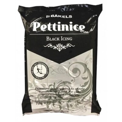 Bakels Black Pettinice Ready To Roll Icing Fondant 750g