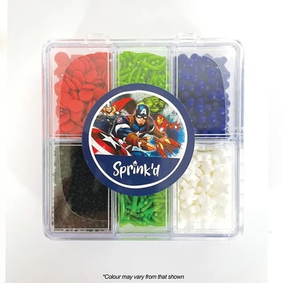 Sprink'd Avengers Bento Box Cake Sprinkles 70g