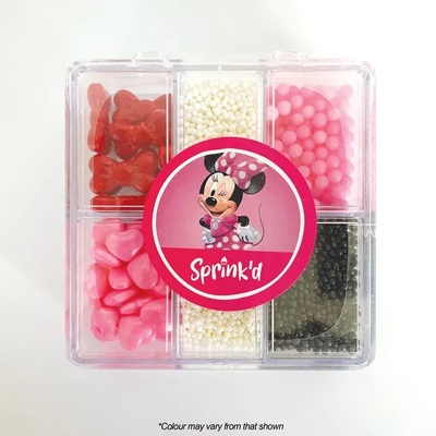 Sprink'd Minnie Mouse Bento Box Cake Sprinkles 70g