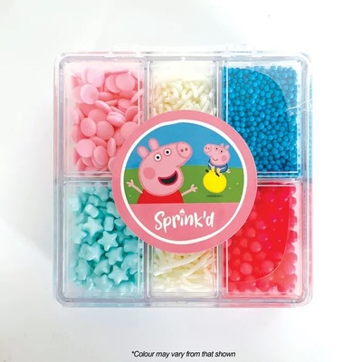 Sprink'd Peppa Pig Bento Box Cake Sprinkles 70g