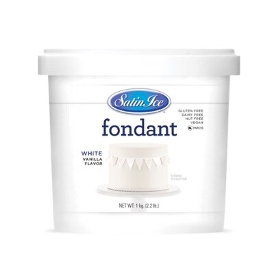 Satin Ice White Vanilla Rolled Fondant 1kg