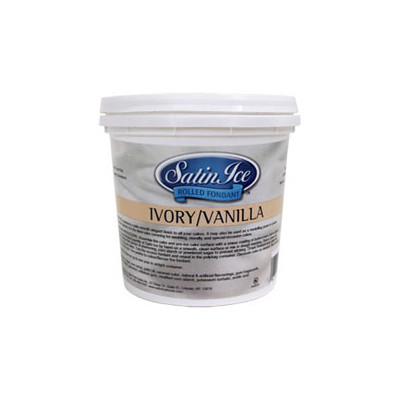 Ivory Vanilla Rolled Fondant 1kg Pk 1 
