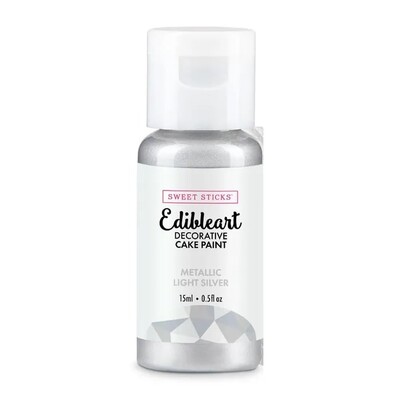 Edibleart Light Silver Metallic Decorative Cake Paint 15ml