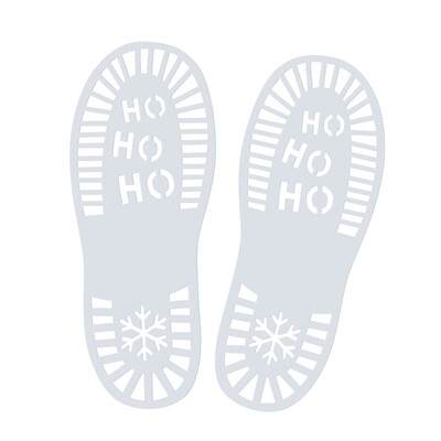 Ginger Ray Christmas Santa Footprint Stencils (Pk 2)