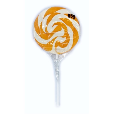 Orange Swirly Lollipop 85gm (Pk 1)