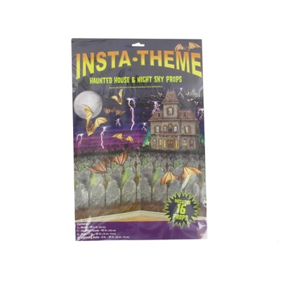 Decoration Haunted House & Night Sky Props Background Pk1 