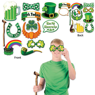 St. Patrick's Day Photo Prop Fun Signs Pk 12