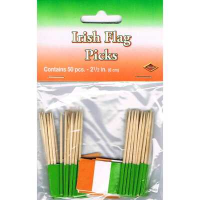 Ireland Irish St Patricks Day Toothpicks (Pk 50)