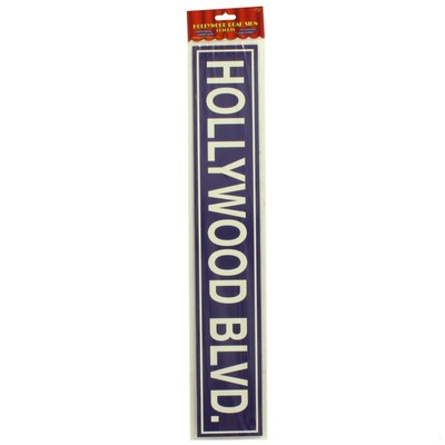 Party Decoration - Hollywood Street Sign Cutouts (24in) Pk4 (Assorted Designs)