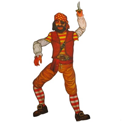 Scene Cutout Pirate Jointed 39in Pk1 