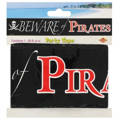 Tape Party Beware Of Pirates 6m Pk1 