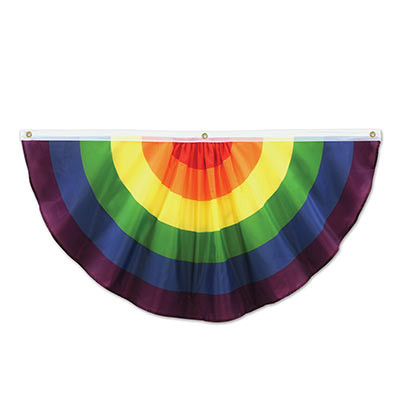 Rainbow Carnivale Fabric Bunting (1.22m) Pk 1