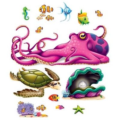 Insta Theme Props - Sea Creatures Pk 13 (Assorted Designs)
