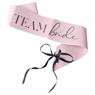 Ginger Ray Pink Stone Paper Team Bride Sash Pk 6