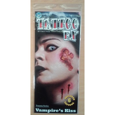 Vampire's Kiss FX Tattoo (6 Tattoos) Pk 1