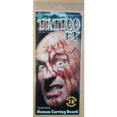 Human Carving Board FX Tattoo (19 Tattoos) Pk 1