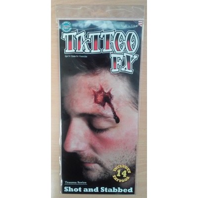 Shot and Stabbed FX Tattoo (14 Tattoos) Pk 1