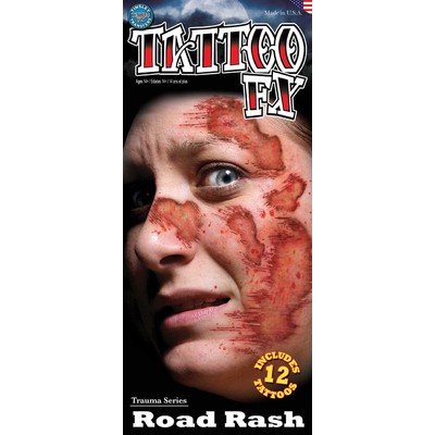 Road Rash FX Tattoo (12 Tattoos) Pk 1