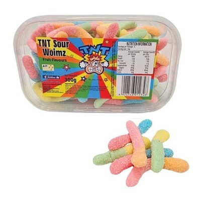 TNT Sour Woimz Worms Lollies 300g