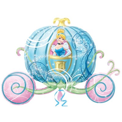 Cinderella Carriage Foil Supershape Balloon (33 x 23in.) Pk 1