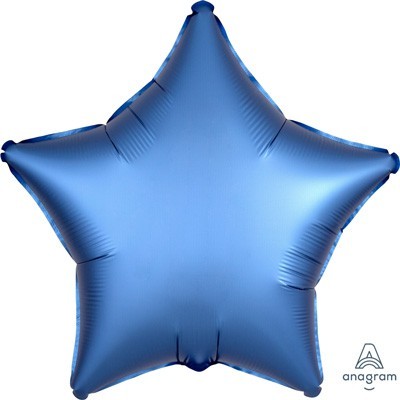 Satin Blue 19in. Star Foil Balloon Pk 1