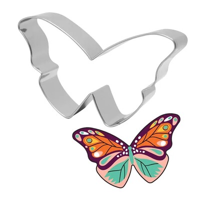 Stainless Steel Butterfly Cookie Cutter 5cm x 9cm | Cake Decorating