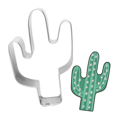 Metal Cactus Cookie Cutter