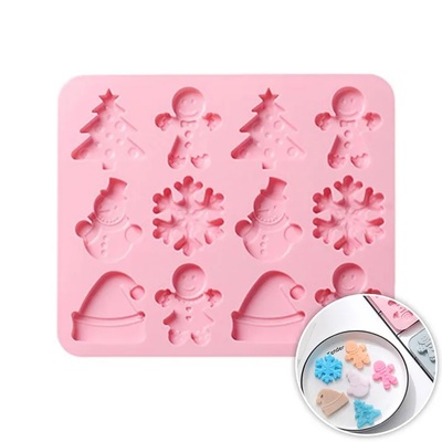 Silicone 12 Cavity Christmas Chocolate Mould