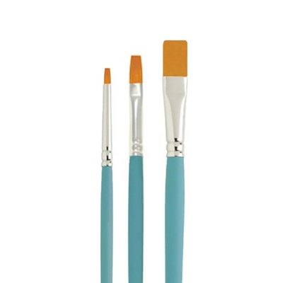 Cake Decorating Flat Nylon Brush Set (Pk 3)