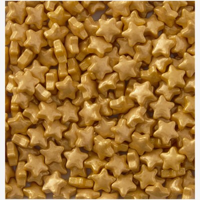 Gold Stars Cake Decorating Sprinkles (56g) Pk 1