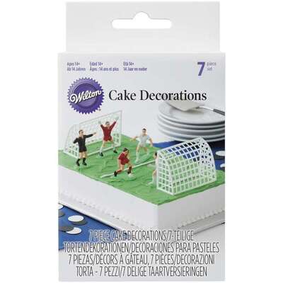 Soccer Cake Decorating Cake Topper Set (7 Pieces)