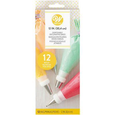 Cake Decorating Disposable Piping Bags (12in.) Pk 12