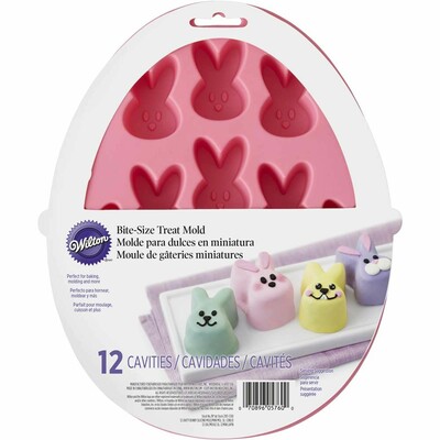 Mini Easter Bunny 3D Silicone Cake/Treat Mould (12 Cavities) Pk 1