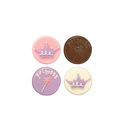 Princess Cookie Candy Mould with Recipe Card (8 Cavities) Pk 1